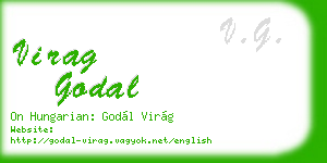virag godal business card